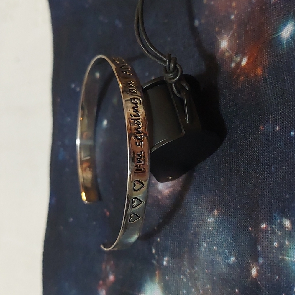 Sterling Silver Message Bracelet - image 2